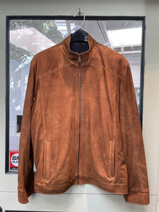 Remy leather Men's Jacket. Safari-Cognac Brown