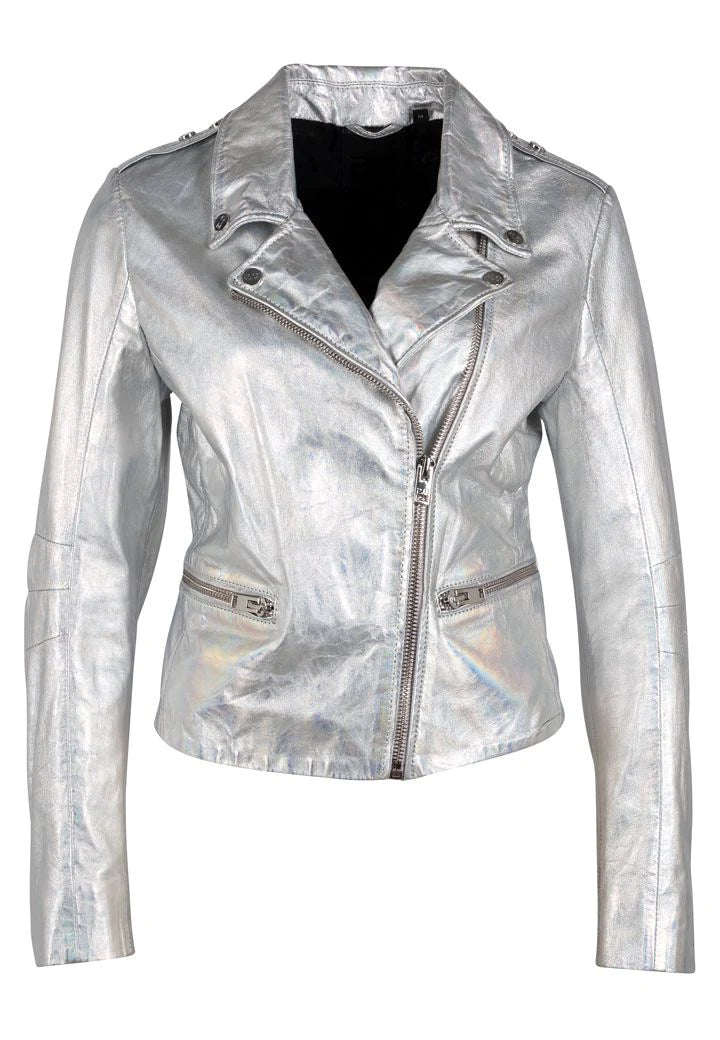 Adeni RF Leather Jacket, Holographic