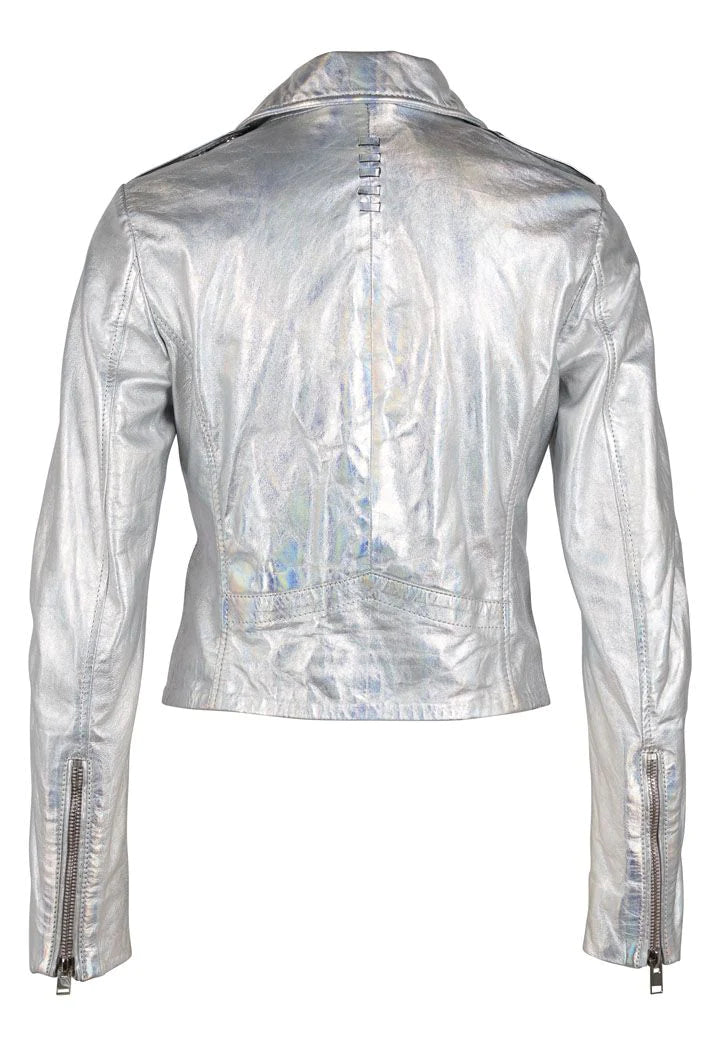 Adeni RF Leather Jacket, Holographic