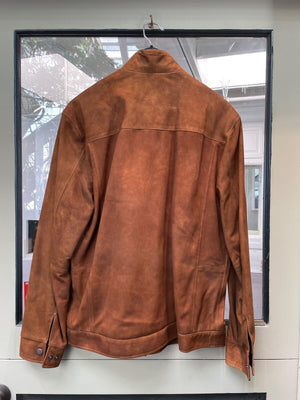 Remy leather Men's Jacket. Safari-Cognac Brown