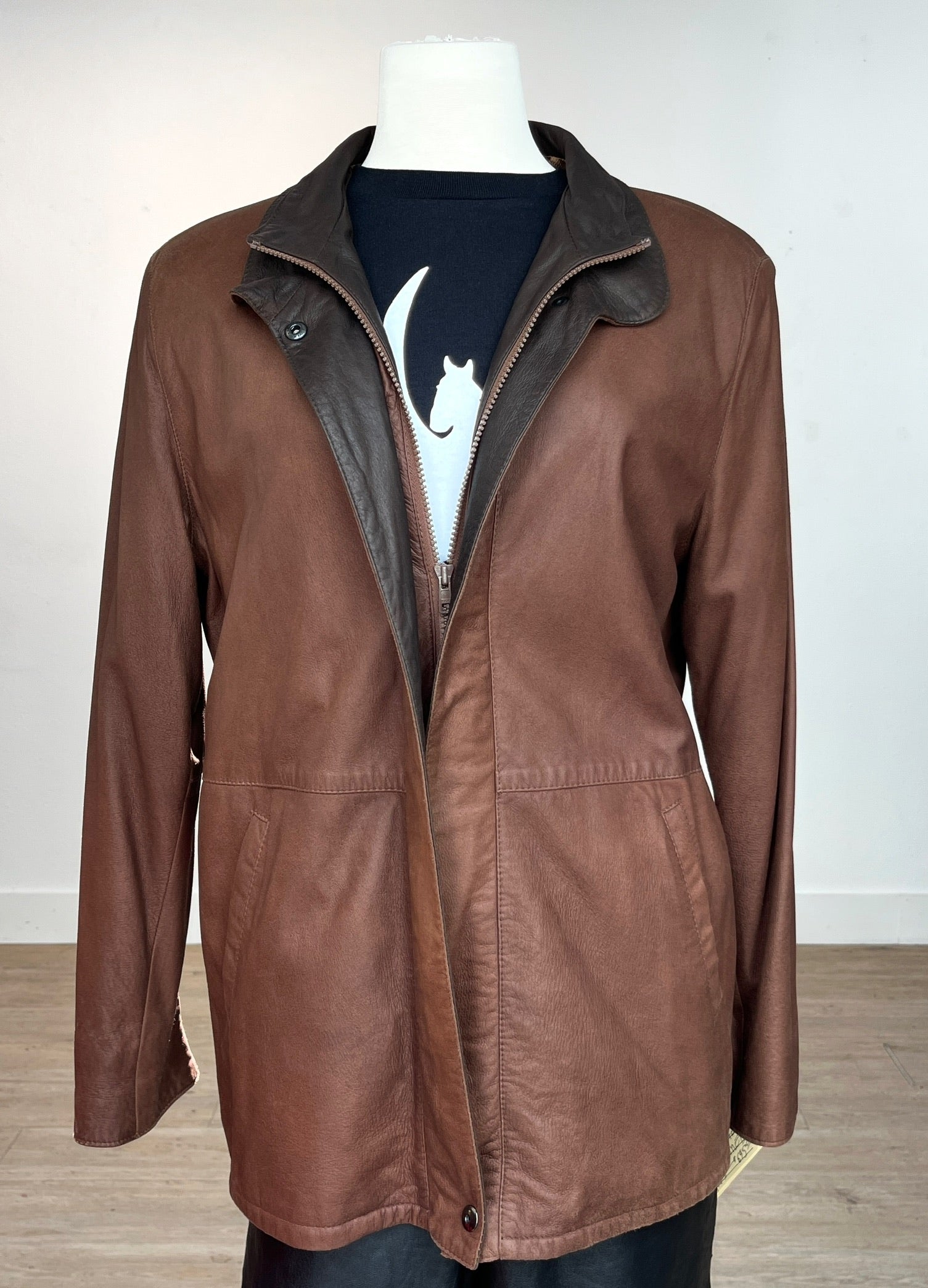 Remy Dakota Chocolate Leather Jacket