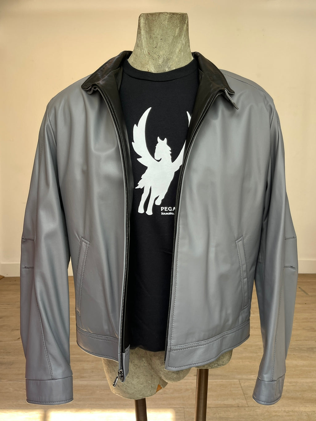 Double Moto Collar Remy Jacket