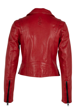 Mauritius - Dalina RF Leather Jacket, Red