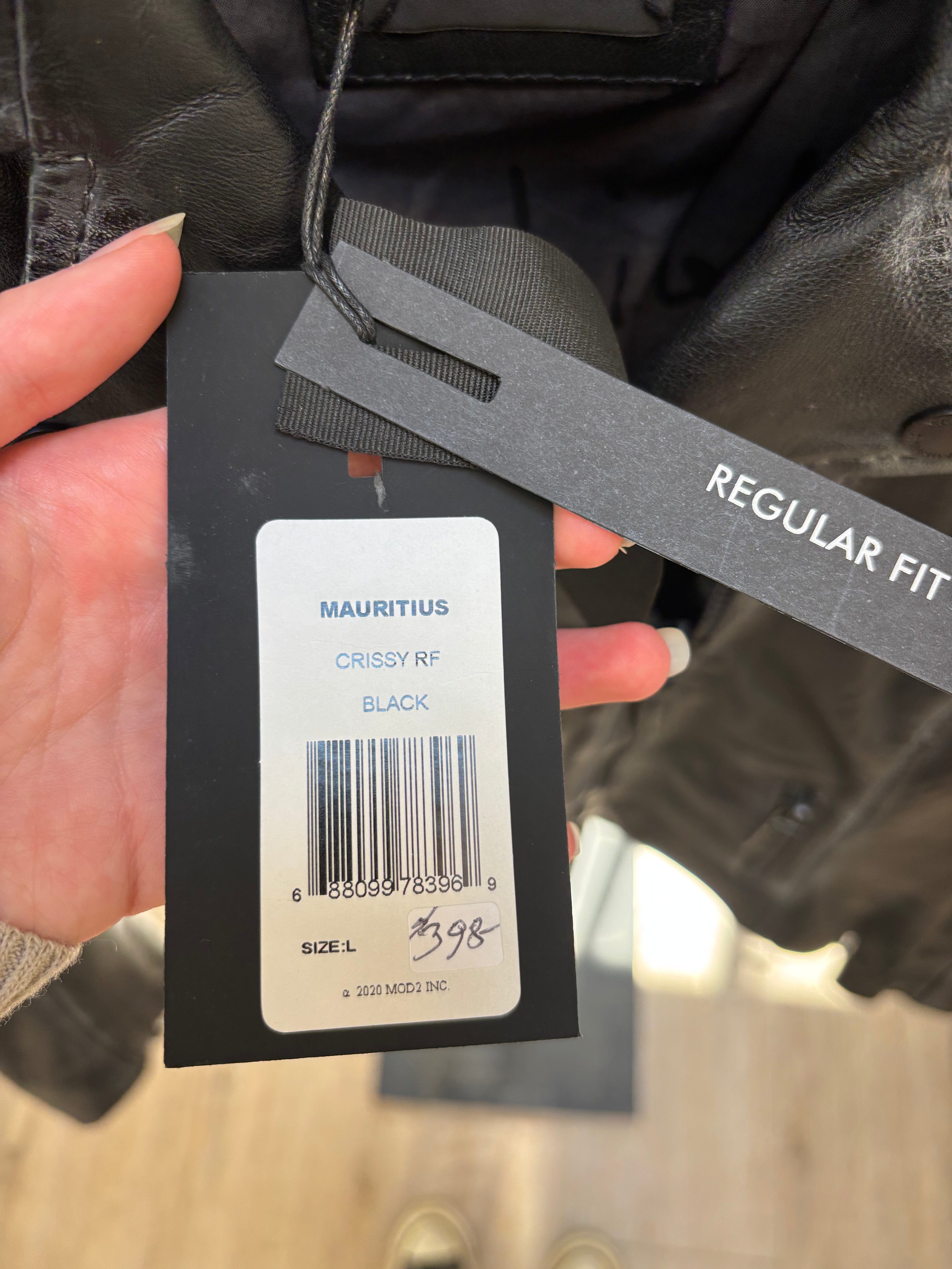 Mauritus Crissy RF Black Fringe Leather Jacket