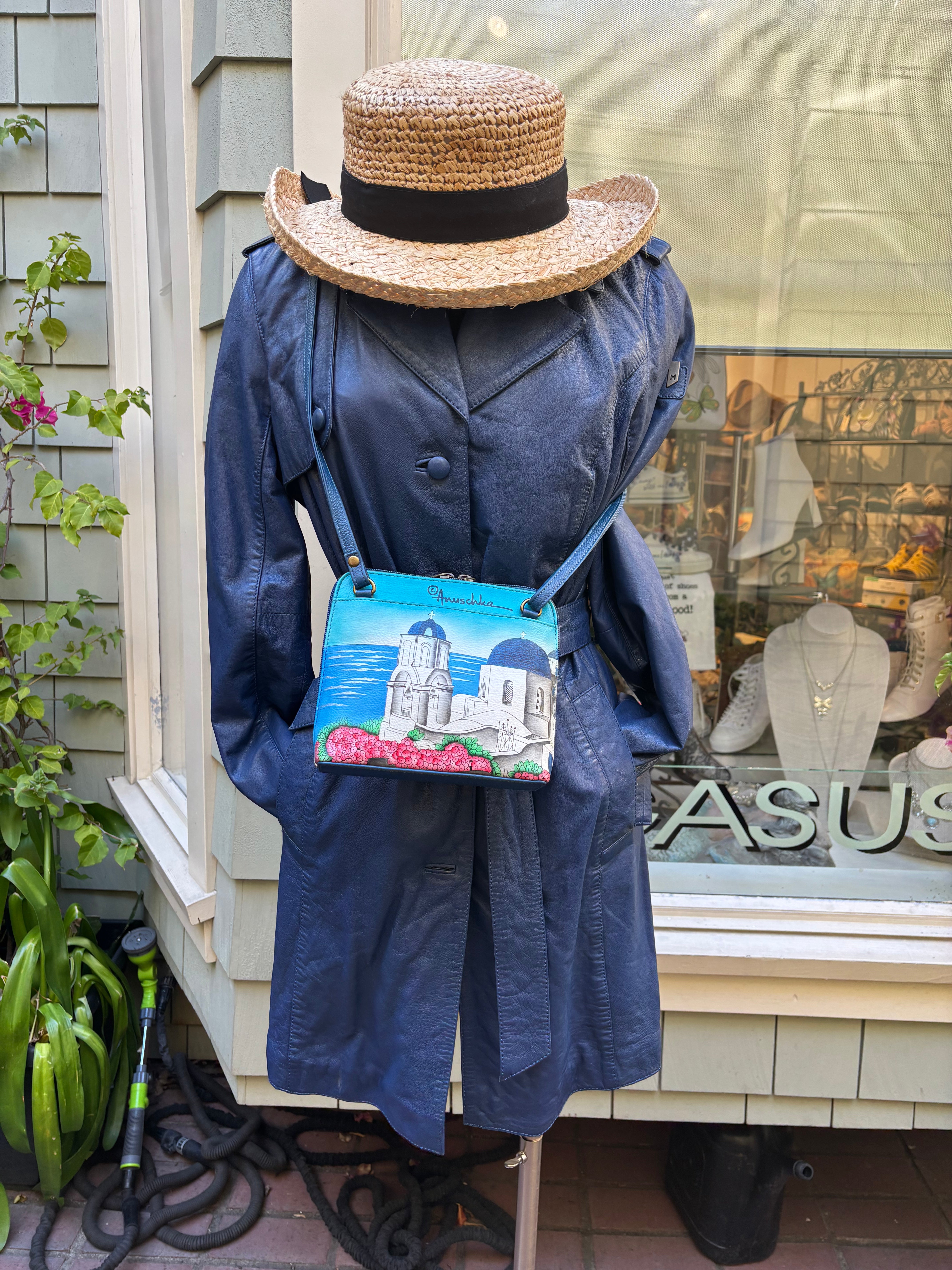 Santorini Hand Painted Cross Body Bag