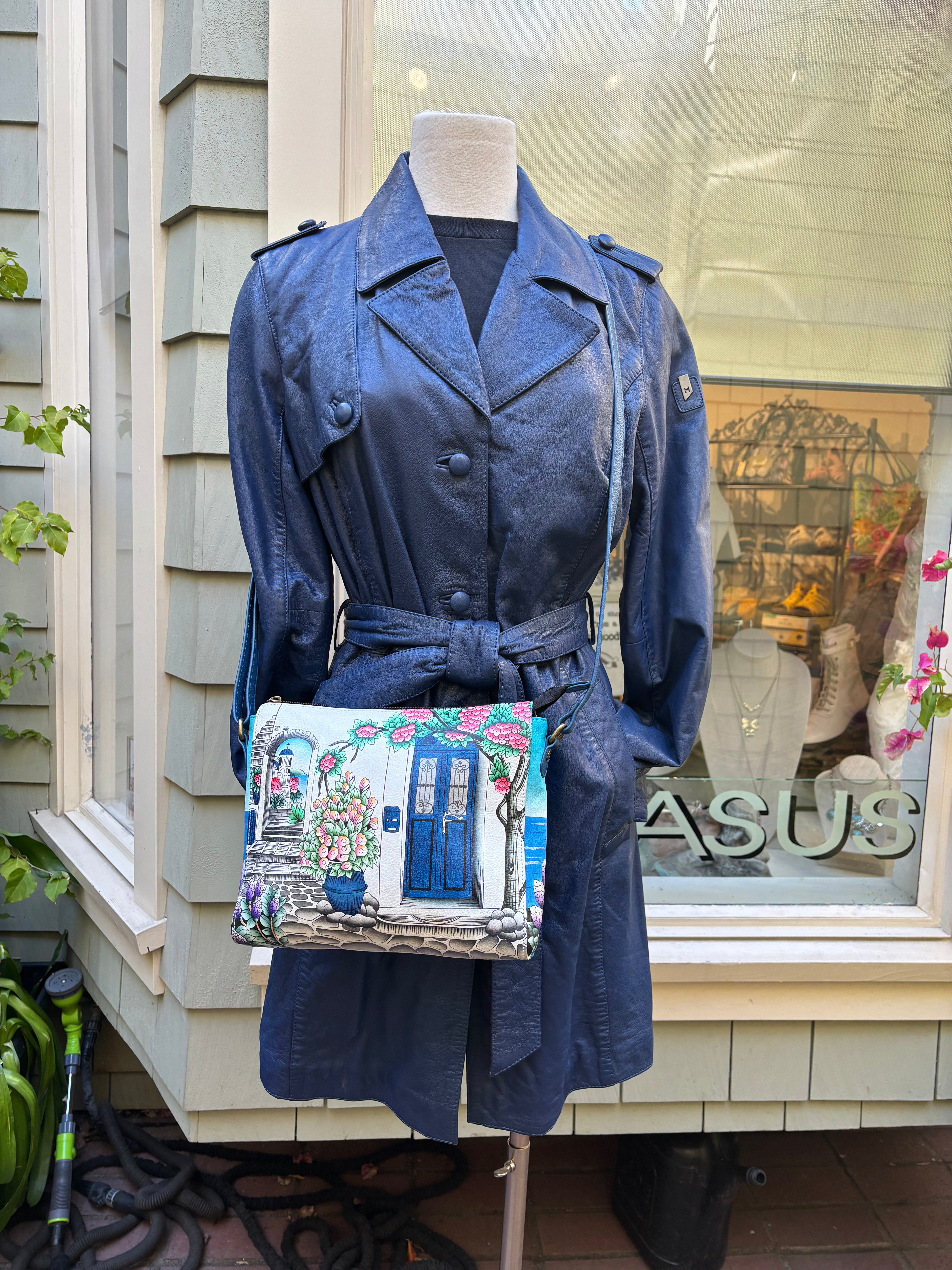 Santorini Hand Painted Cross Body Bag