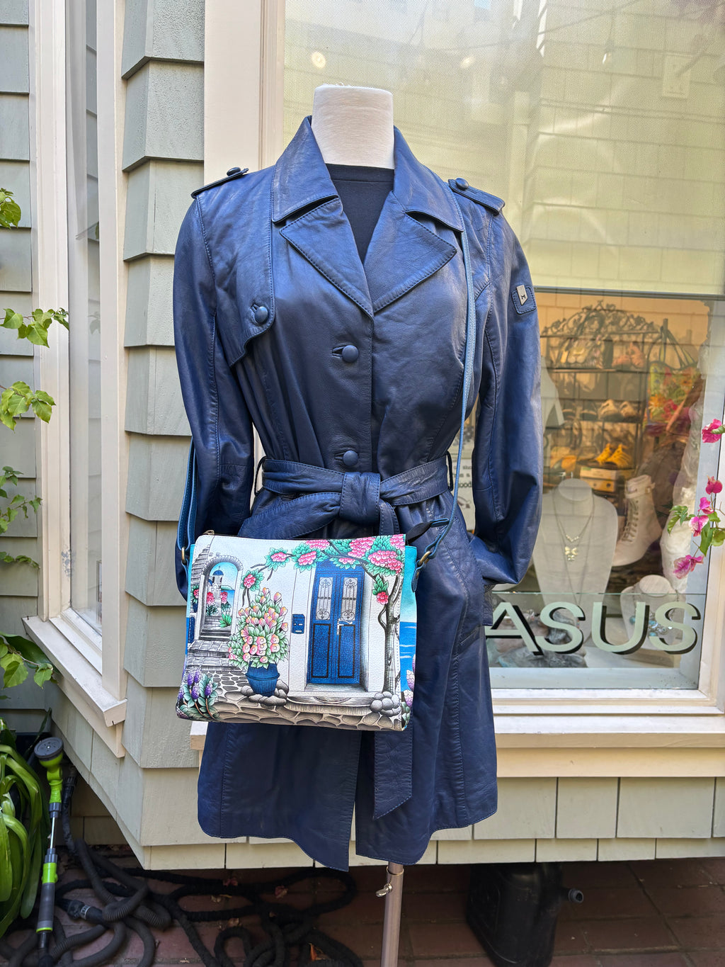Santorini Hand Painted Cross Body Bag