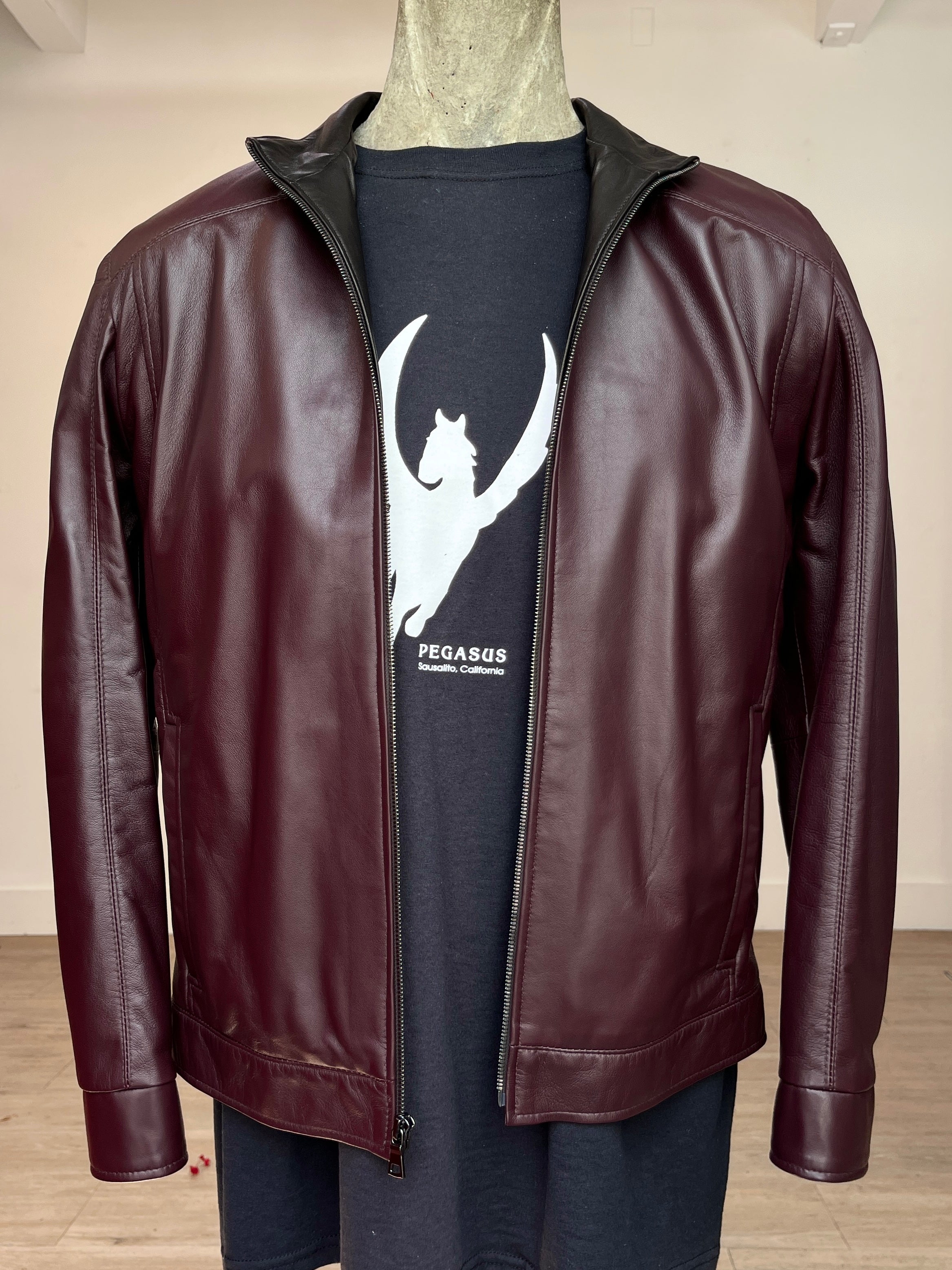 Merlot Leather Jacket