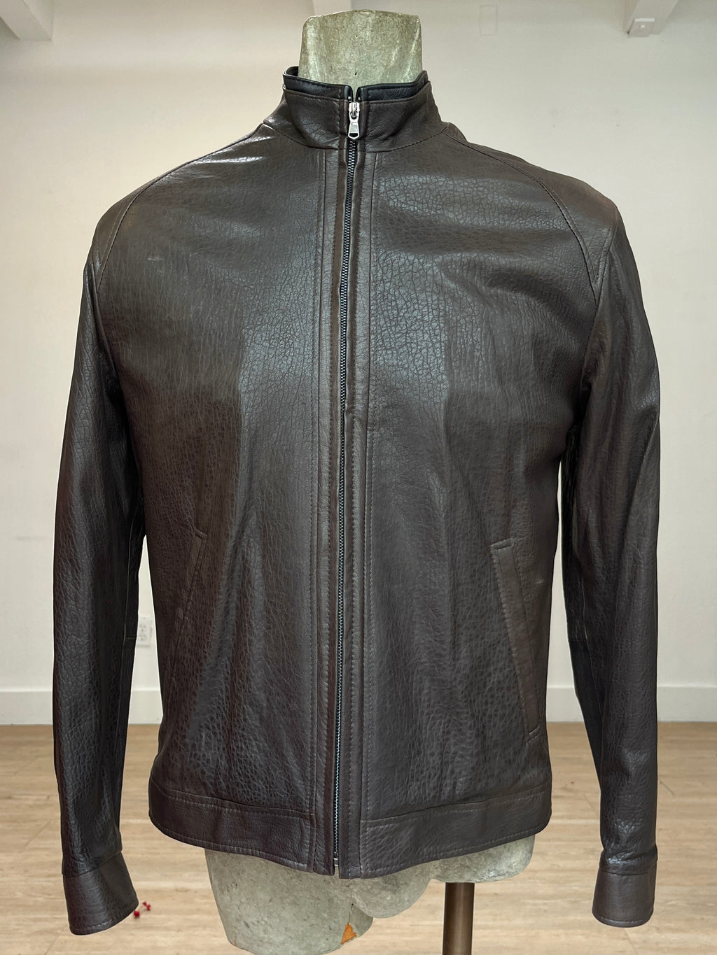 Remy Coffee Leather Jacket