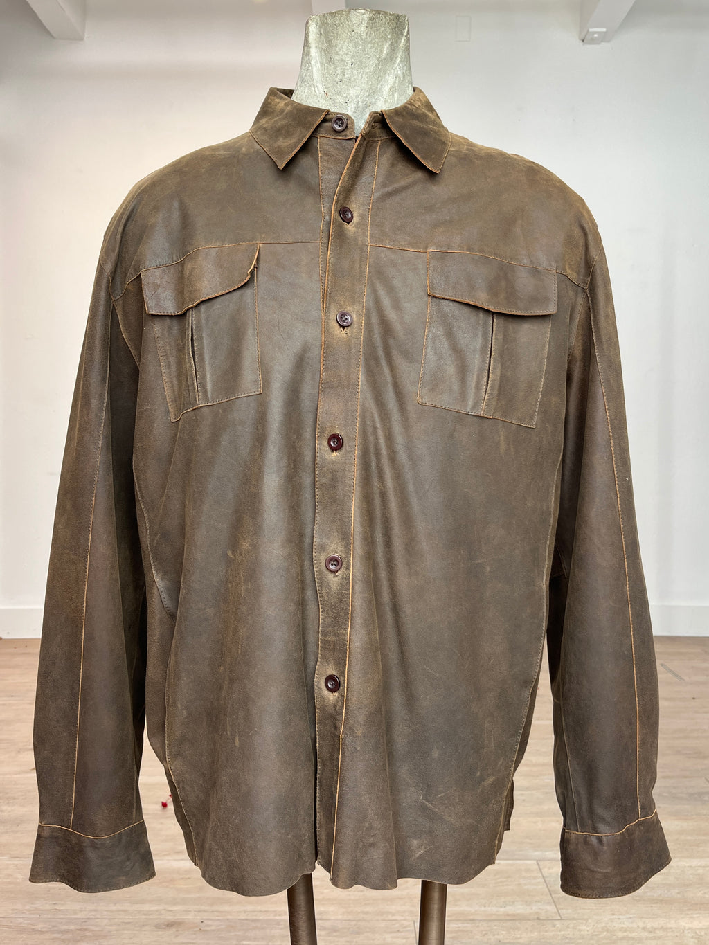 Missani Distressed Lambskin Shirt