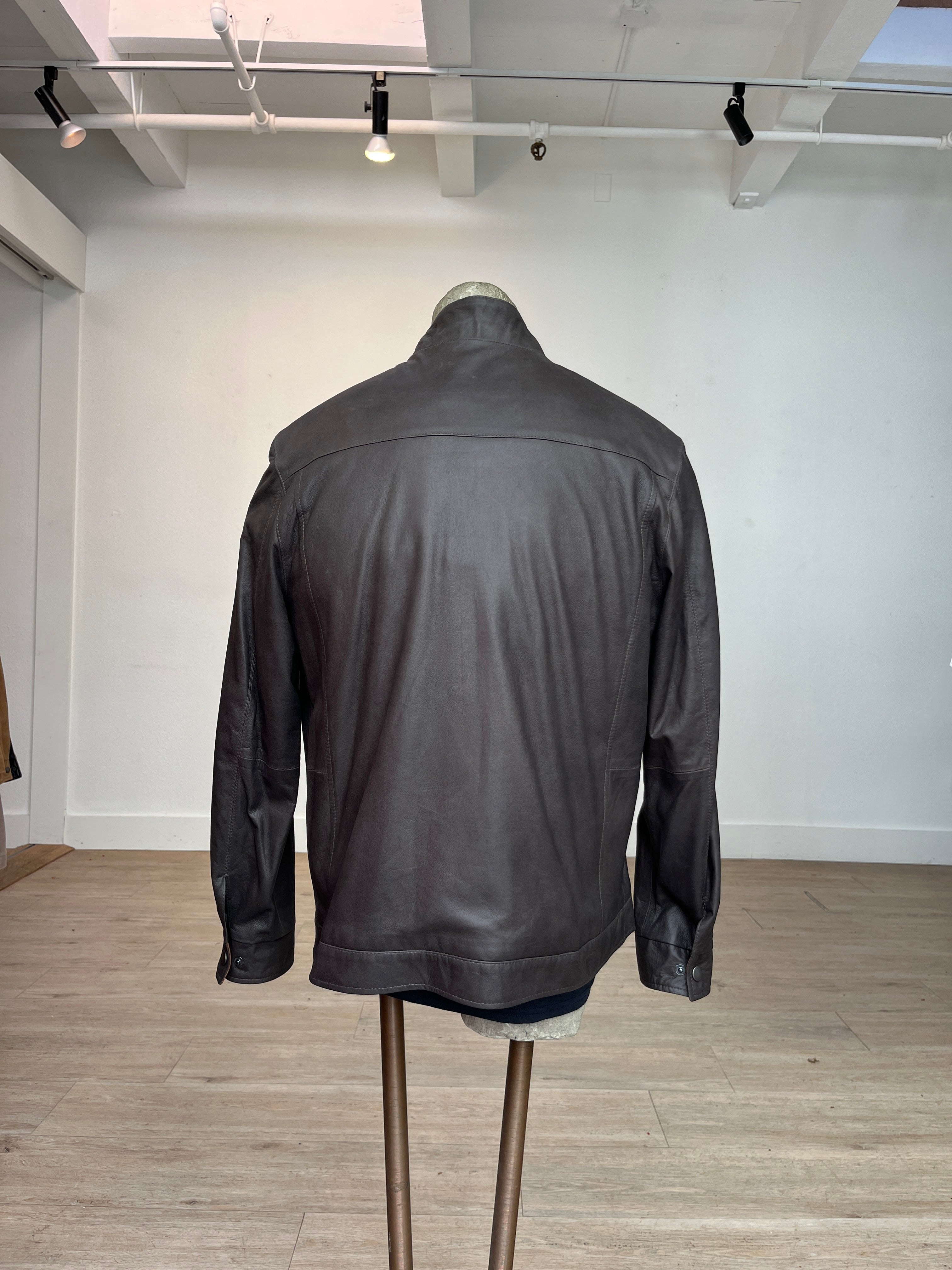 Remy Chocolate/Timber Leather Jacket