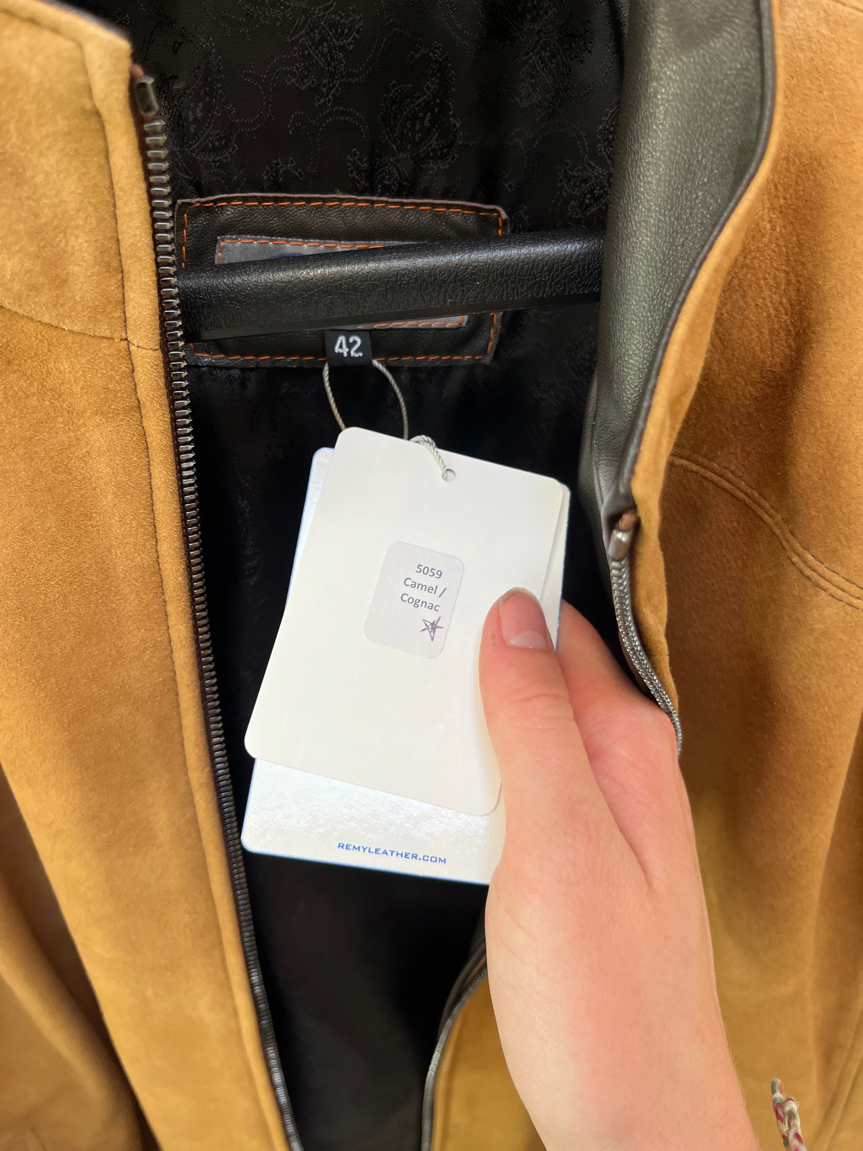 Remy Camel/Cognac Leather Jacket