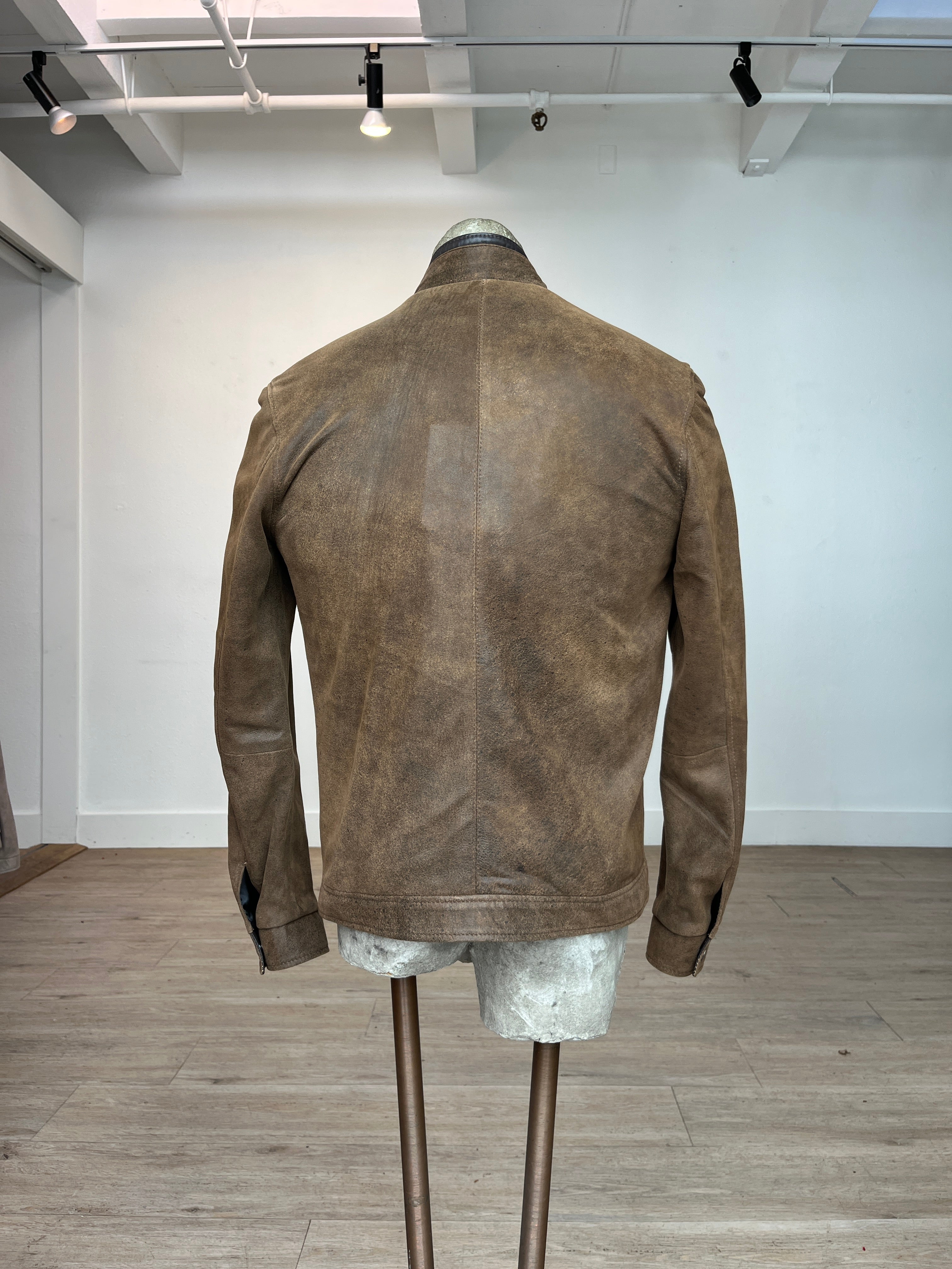 Remy Taupe/Cognac Leather Jacket