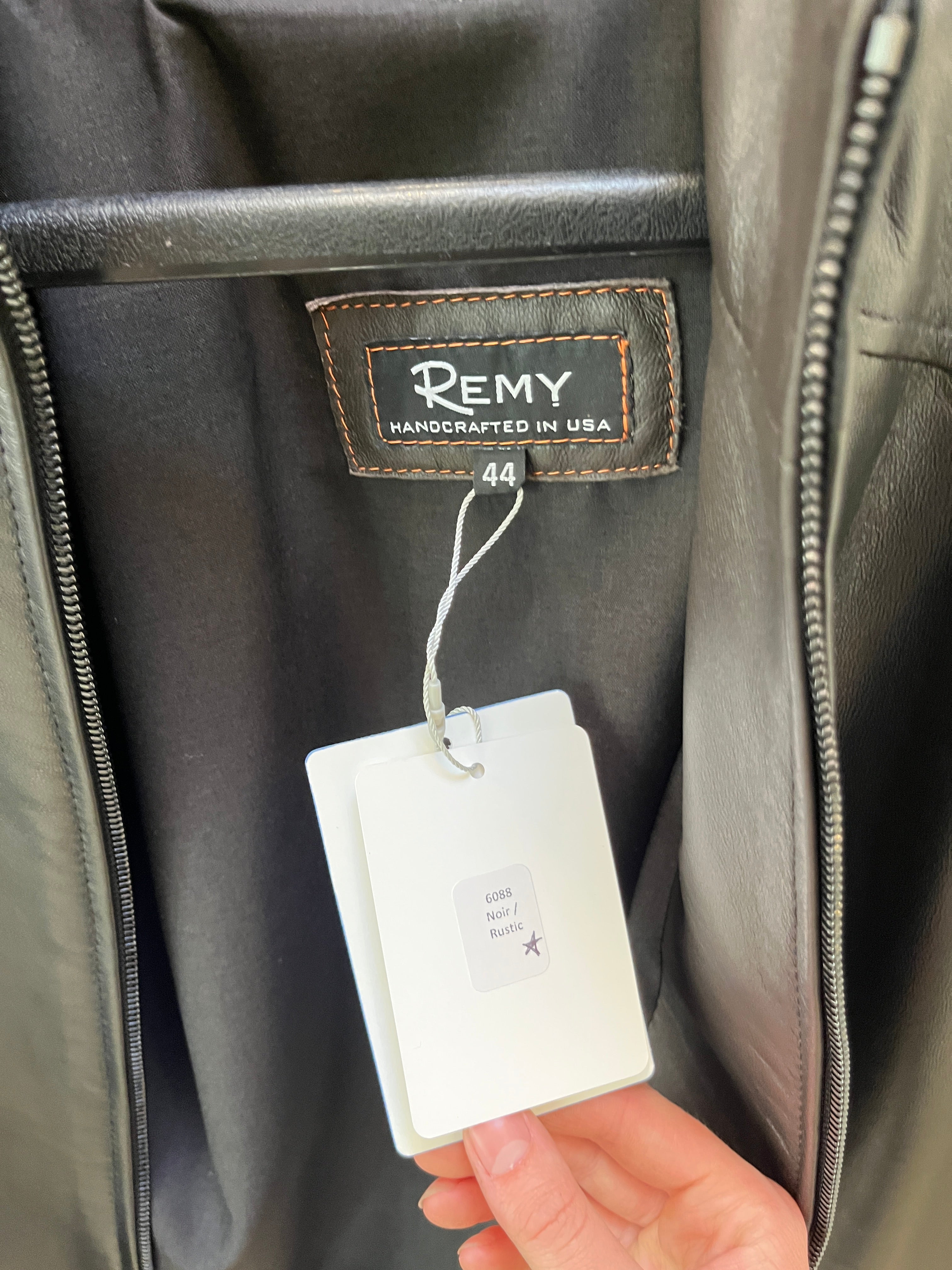 Remy Noir/Rustic Leather Jacket