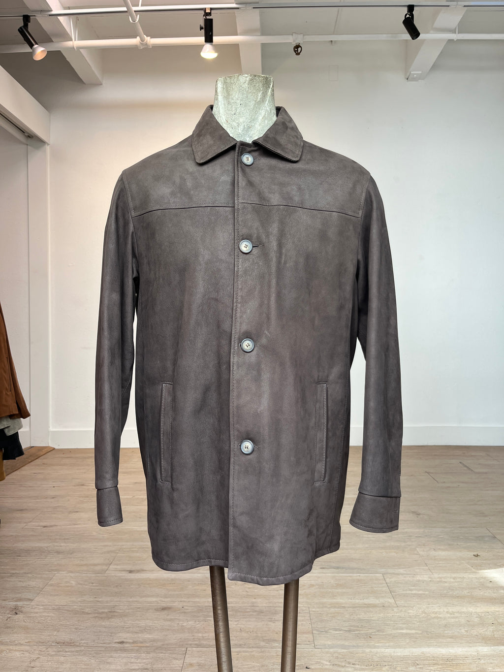 Remy Mocha/Rustic Leather Shirt Jacket