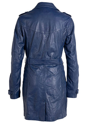 Lailah Leather Jacket, Royal Blue