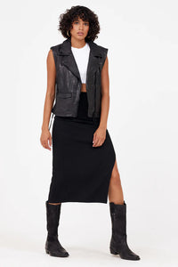 Mauritius - Lovy RF Leather Vest, Black