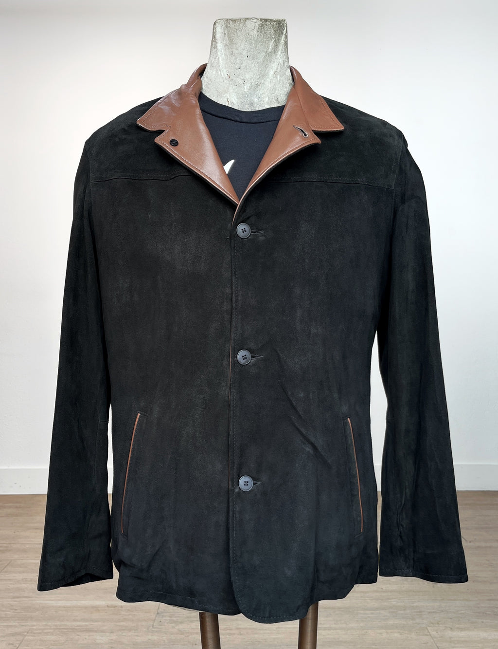 Remy Black/Timber Leather Jacket