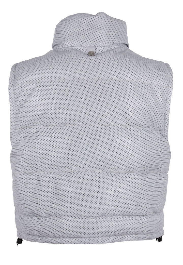 Mauritius - Ellice OS Leather Vest, Light Blue