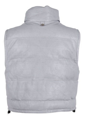 Mauritius - Ellice OS Leather Vest, Light Blue