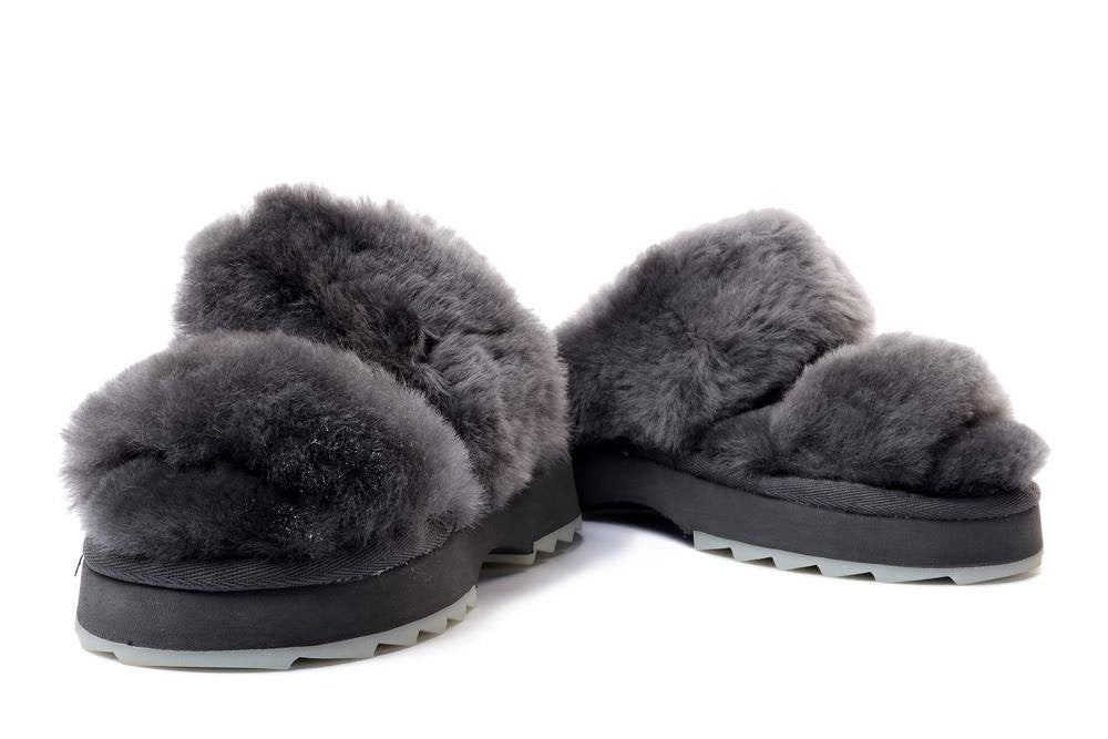 Emu Wobbegong Charcoal Slipper