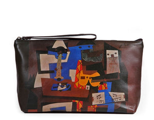 Icon Large Pouch w/ wrist strap "Three Musicians"