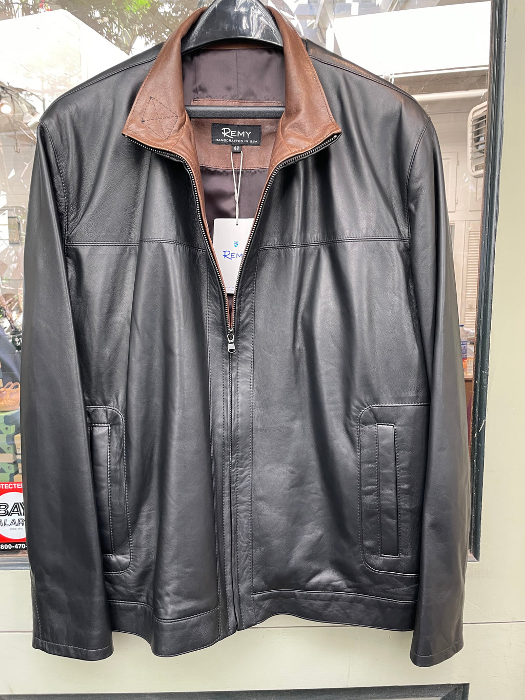 Remy Men's Black Butter-soft Italian Leather Jacket