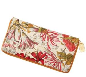 "Monthly Bouquet" Icon Full Zip Around Wallet