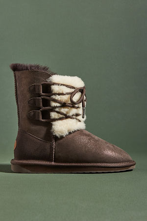 Brown Fur Boots
