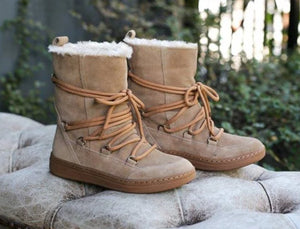 Fur Lined Suede Boots
