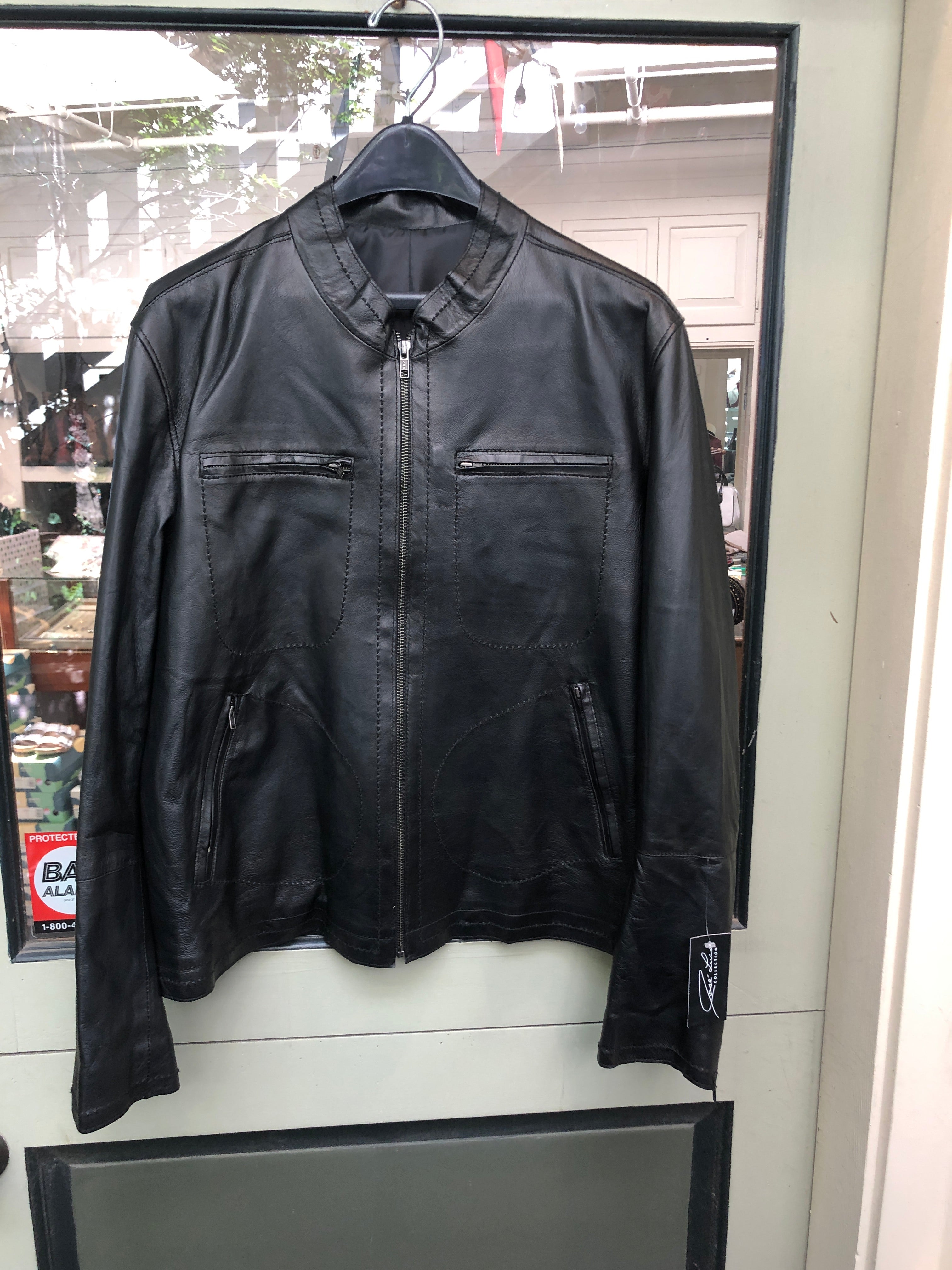 Jose Luis Men's Black Leather Jacket