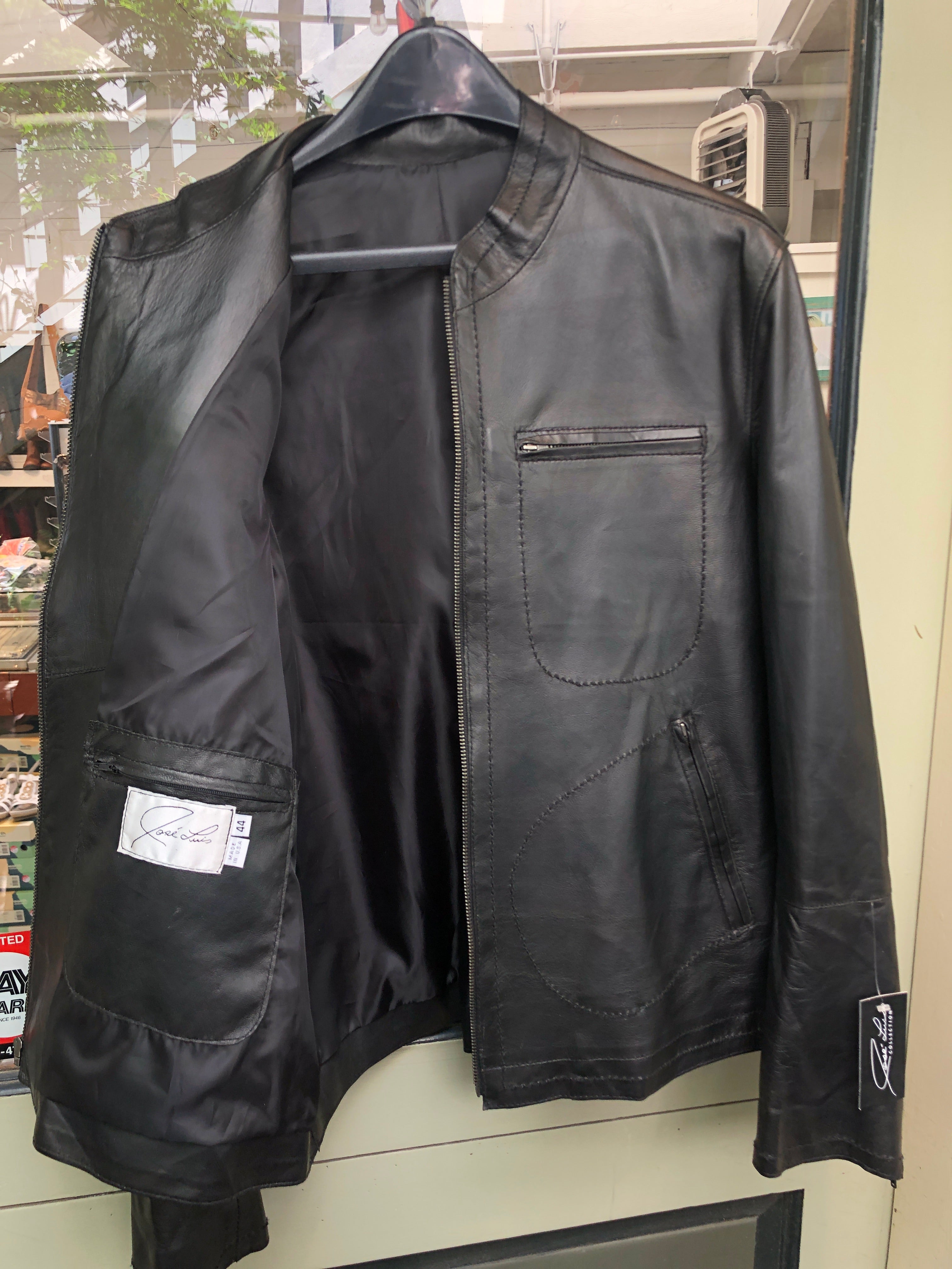 Jose Luis Men's Black Leather Jacket