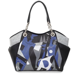 Pablo Picasso Icon Large Shoulder Tote w/ Side Pockets