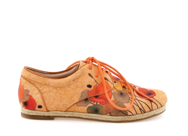 "Pumpkin Poppies" Canvas Espadrille Sneaker