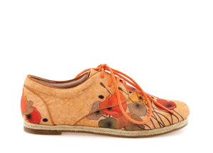 "Pumpkin Poppies" Canvas Espadrille Sneaker