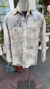 Distressed Italian Lambskin (reversable)