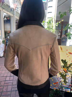 Jose Luis Butter-soft Leather Beige Jacket