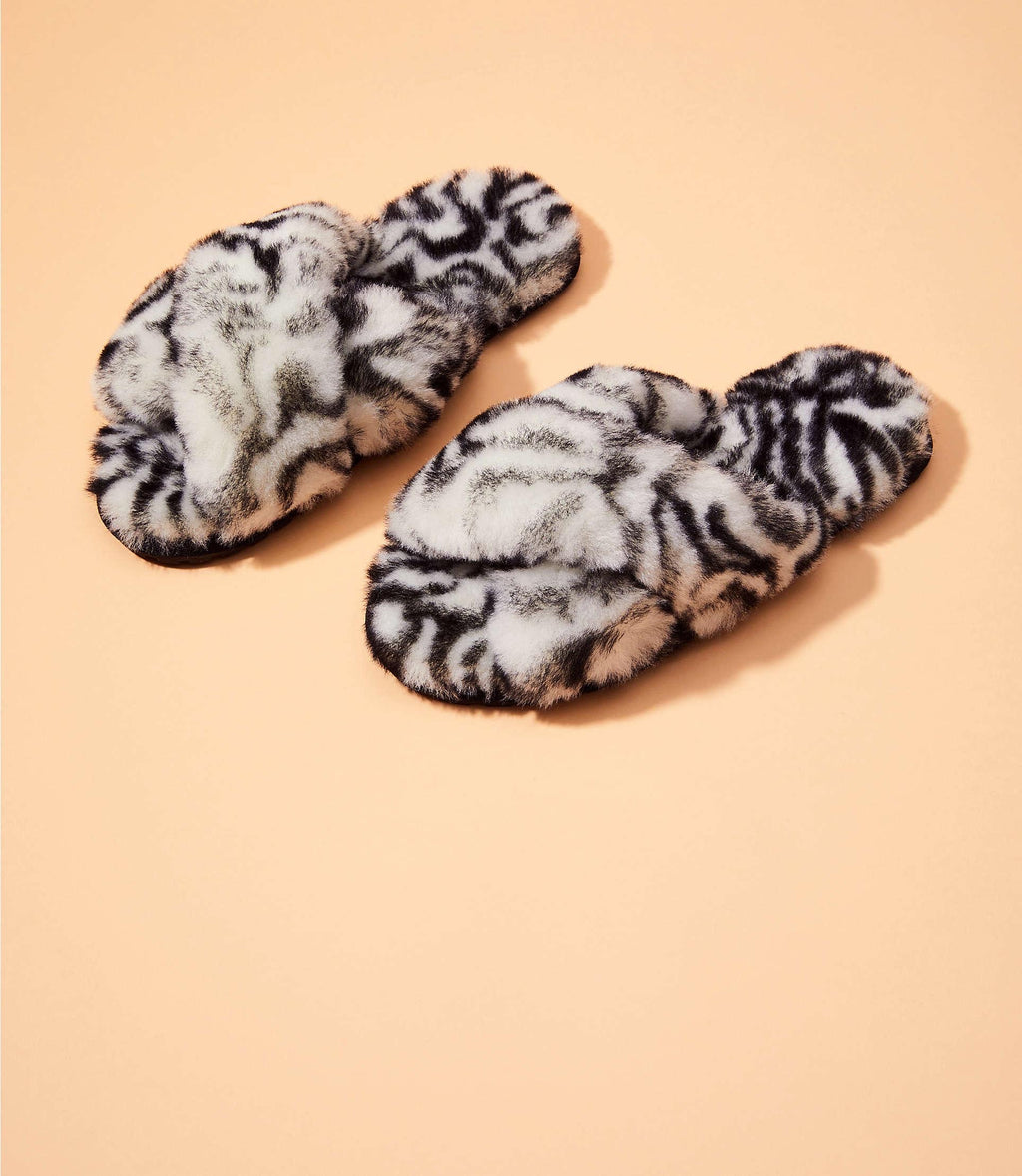 Emu Animal Print Slippers