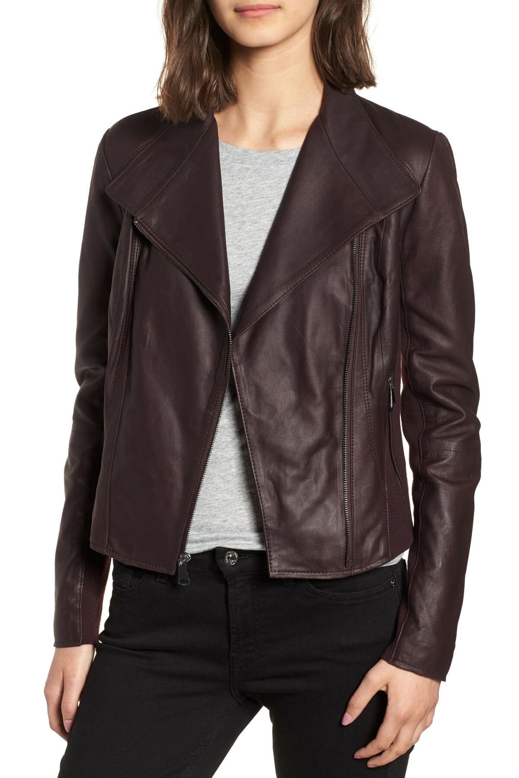 Brown Moto Jacket Women’s
